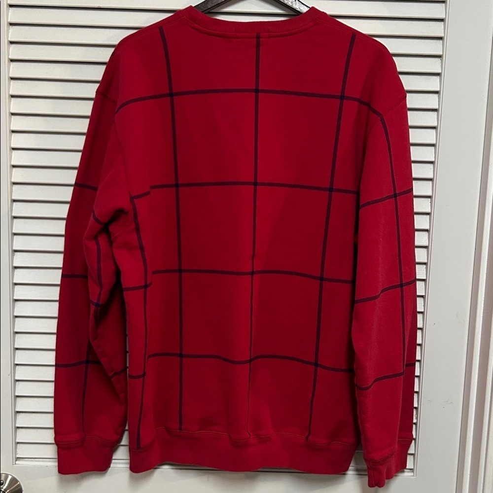 Nautica Red and Navy Checkered Crewneck - Picture 3 of 3